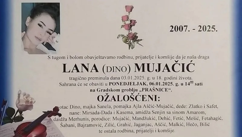 Lana Mujacic Sahrana
