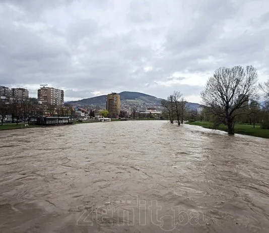 rijeka Bosna, Zenica, poplava, poplave