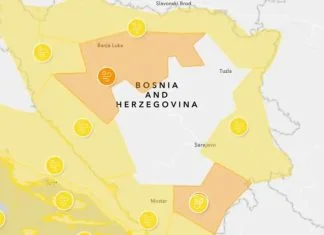 Narandžasto i žuto upozorenje za BiH zbog vjetra i obilnih padavina Žuto Upozorenje