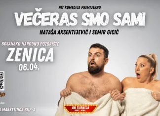 Hit komedija “Večeras smo sami” u aprilu u Zenici