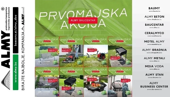 Prvomajska akcija u Almy Baucentrima