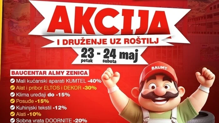 Vikend popusta i druženja uz roštilj u ALMY centrima