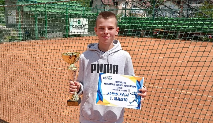 Mladi teniser iz Zenice briljirao na Prvenstvu Federacije BiH