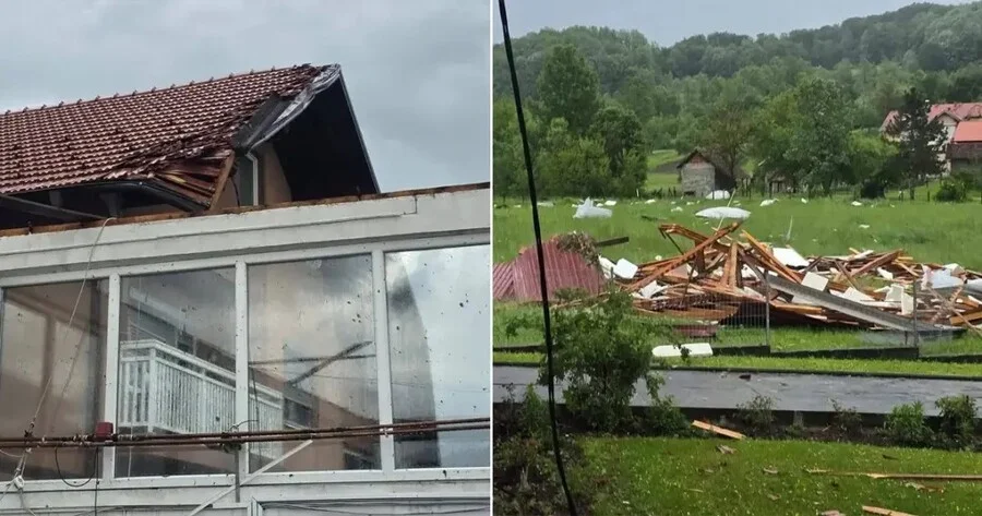 Nevrijeme u BiH, olujni vjetar nosio krovove s kuća