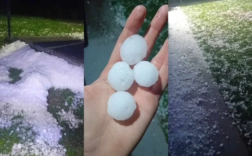 Nevrijeme praćeno gradom pogodilo sjeverni dio BiH (VIDEO)