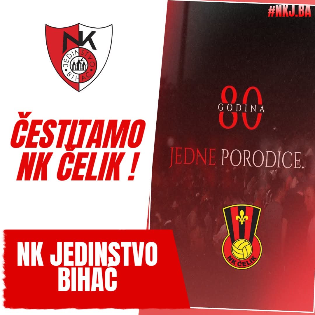 NK Jedinstvo čestitalo Čeliku: Hvala vam što čuvate vrijednosti istinskog nogometa!