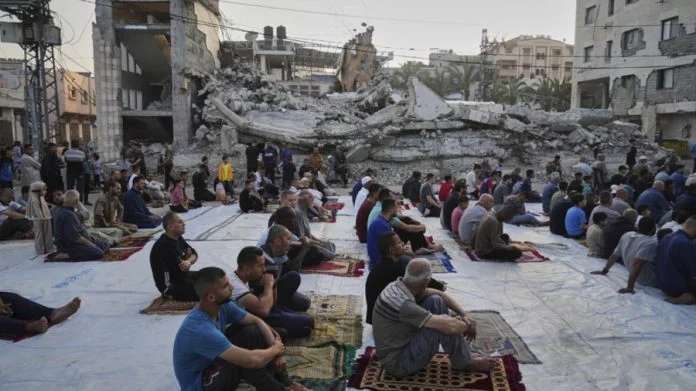 Palestina Namaz Klanjanje Bajram