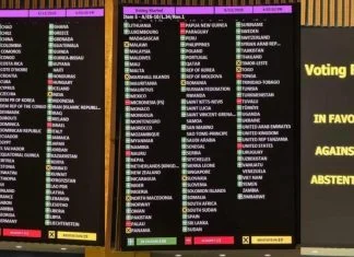 Glasanje U Un Rezolucija O Gazi