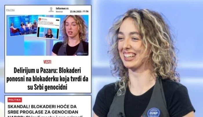 Studentica Emina na udaru Vučićevih medija zbog Srebrenice (VIDEO)