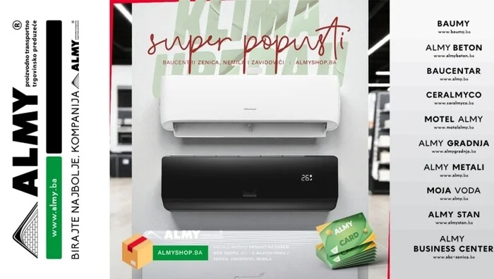 Super popusti na klima uređaje u Almy Baucentrima