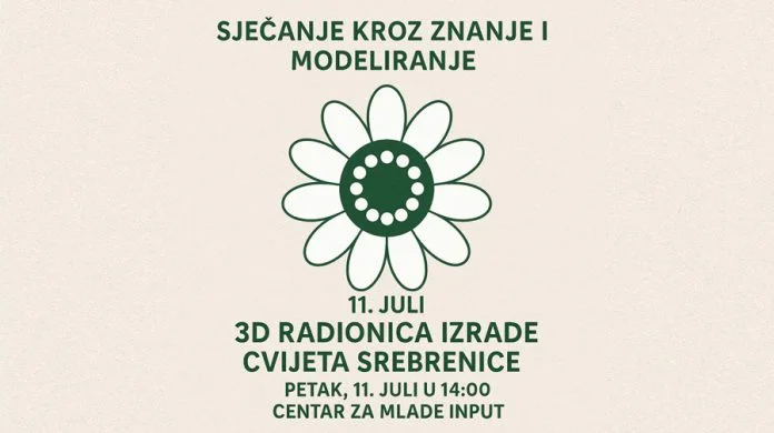 3D Radionica Izrade Cvijeta Srebrenice