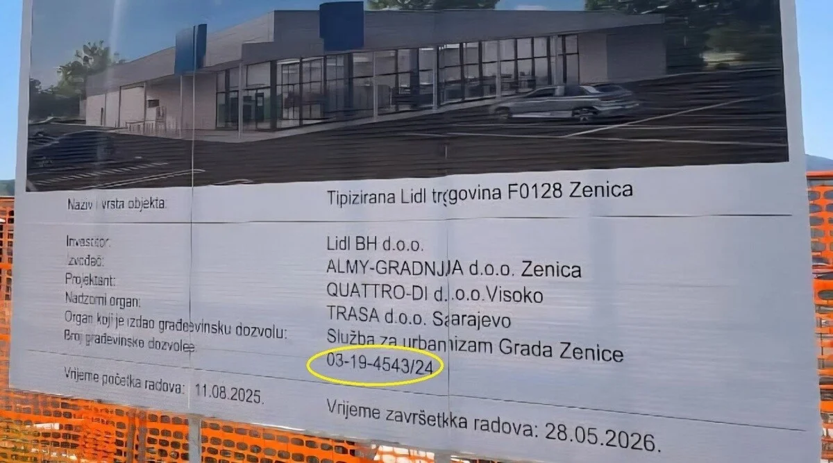 Tabla O Izgradnji Lidla U Zenici