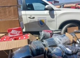 UIO BiH: Oduzeta odjeća i obuća u vrijednosti od 176.000 KM