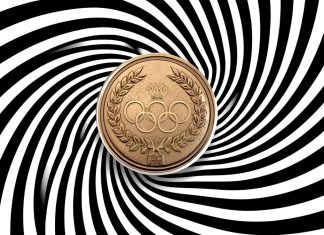 Ilustracija Iluzija Osvajanja Olimpijske Medalje