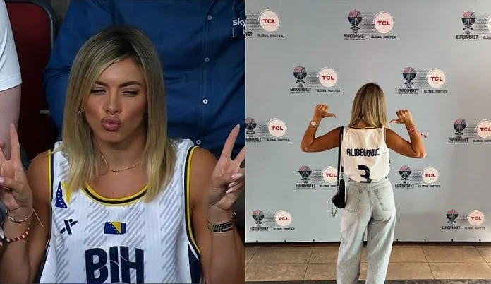 Navijačicu BiH Milicu proglašavaju najljepšom na Eurobasketu