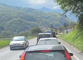 Saobraćajna nesreća na putu Zenica–Žepče, povrijeđena dva lica