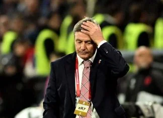 Selektor Srbije dao otkaz u 83. minuti utakmice protiv Albanije Dragan Stojković