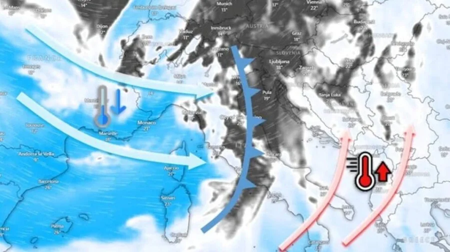 Evropa čeka oluju Benjamin: Hladna fronta stiže u BiH, donosi snijeg