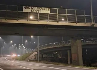 BH Fanaticosi istakli parole protiv saveza širom BiH, ostavili poruku i u Zenici (FOTO)