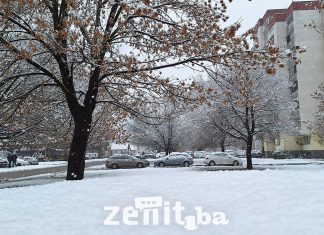 Bosnu i Hercegovinu zahvatio novi talas padavina, Zenica pod bijelim pokrivačem (FOTO) Snijeg U Zenici