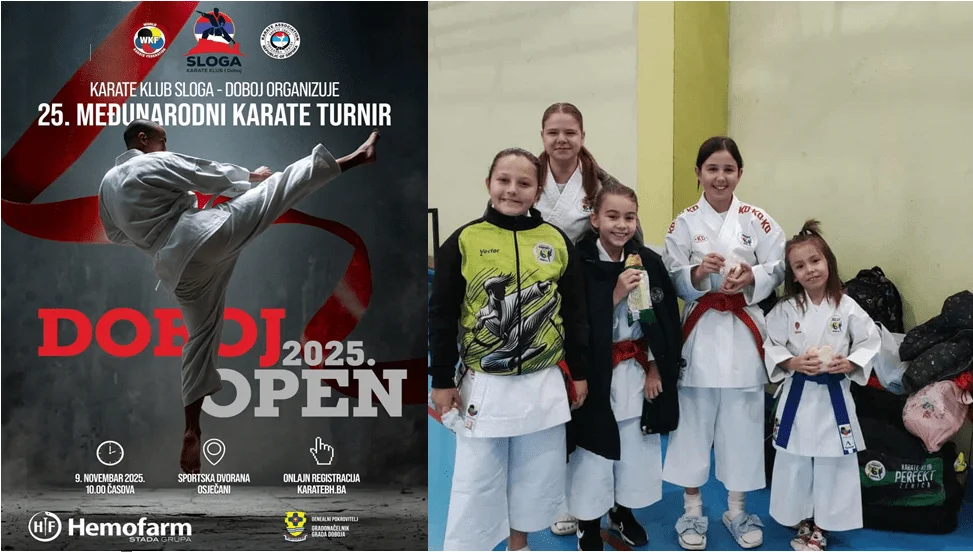 Karate klub Perfekt Zenica uspješan na međunarodnom turniru “Doboj Open 2025” (FOTO)