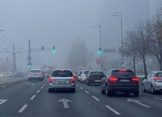 Saobraćaj, Vozila, Kolona, Magla