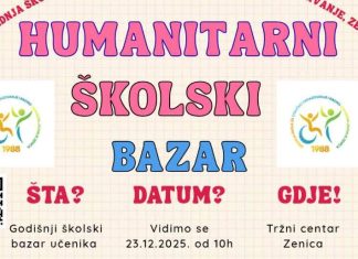 Humanitarni bazar učenika JU Srednje škole za stručno obrazovanje i radno osposobljavanje Bazar Slika