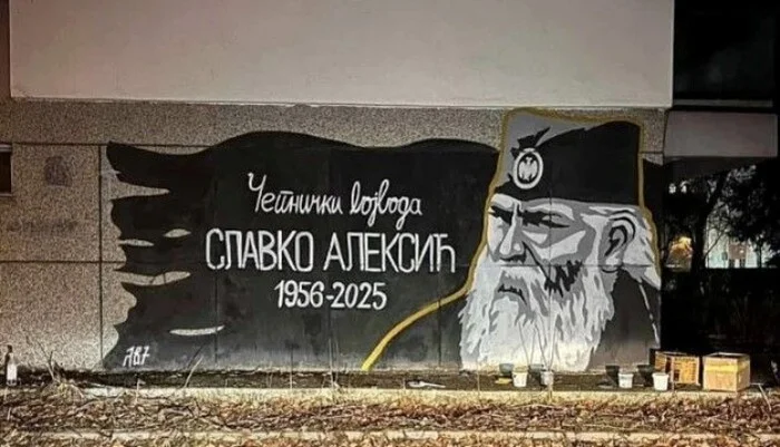 U Banjaluci osvanuo skandalozni mural četnika Slavke Aleksića