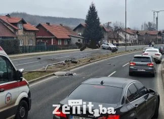 Saobraćajna nesreća na Glavnoj gradskoj magistrali u Zenici Saobraćajna GGM