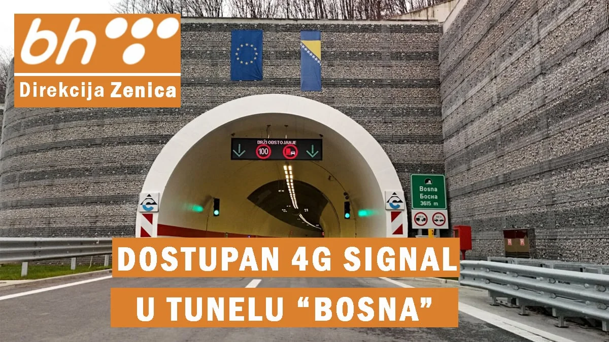 BH Telecom pustio 4G signal u tunelu “Bosna” na Koridoru Vc