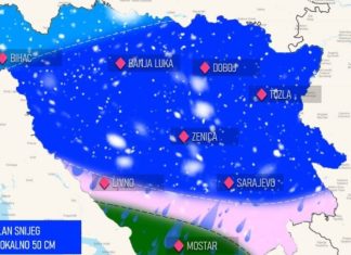 Objavljeno gdje se u BiH očekuje najviše padavina