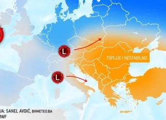 Promjenjivo i nestabilno vrijeme: Kiša, jugo i lokalno obilnije padavine do nedjelje