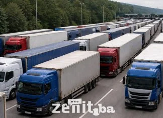 Prijevoznici iz BiH ne prekidaju protest, ostaju na granicama do ispunjenja zahtjeva Kamioni Granicni Prelaz