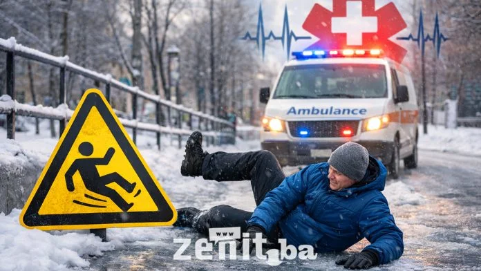 Klizanje, Hitrna, Pad