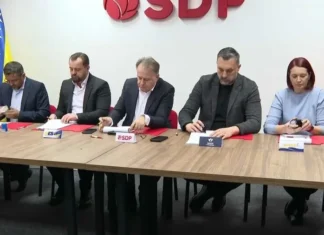 SDP, NiP, NES, PDA i Naprijed potpisali koalicioni sporazum listu za NSRS