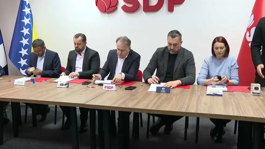 SDP, NiP, NES, PDA i Naprijed potpisali koalicioni sporazum listu za NSRS
