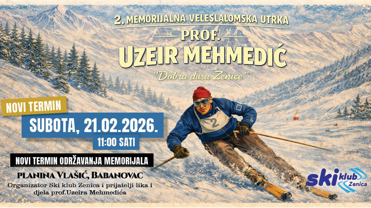Novi termin 2. Memorijala “Prof. Uzeir Mehmedić – Dobra duša Zenice” na Vlašiću