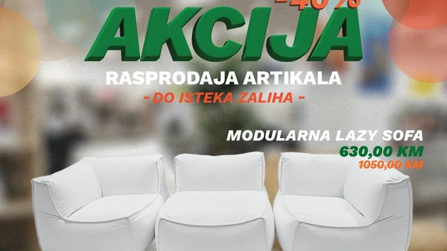Habitat nudi 40% sniženja na odabrane modele sofa