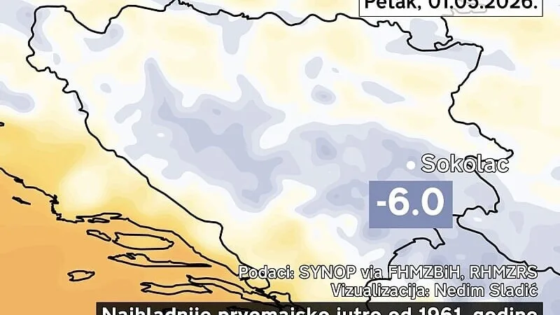 Iza nas je najhladnije prvomajsko jutro još od 1961. godine