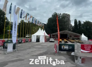 Fan zona na Kamberovića polju spremna za veliko navijanje, večeras počinje Svjetsko prvenstvo (FOTO)