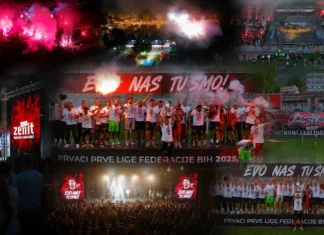 Zenica slavila do kasno u noć: Pogledajte kako je izgledao dan za historiju NK Čelik (VIDEO+FOTO)