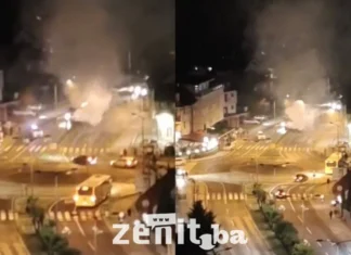 Zapalio se automobil u centru Zenice: Vatrogasci i policija na terenu, saobraćaj blokiran na GGM-u (VIDEO)