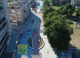 Trg Alije Izetbegovića u Zenici poprima novi izgled (FOTO)