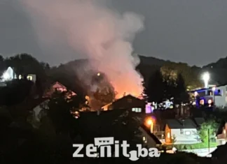 Vatrogasci nakon noćnog požara u Zenici upozorili na opasnost: “Dovoljno je malo da nastane velika katastrofa” (VIDEO)