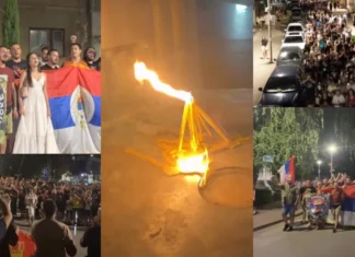 Više stotina ljudi u Zvorniku skandiralo ime Ratka Mladića nakon njegove smrti (VIDEO)