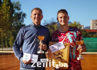 Završena Tenis liga Zenica: Edin Konjić ponovo najbolji Anes Zukić i Edin Konjić