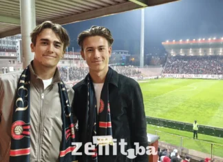 Dino Beganović stigao na Bilino polje: Ferrarijev vozač prati derbi Čelika i Sarajeva