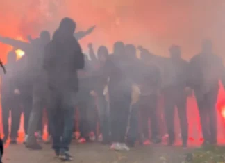 Robijaši objavili snimak kortea ulicama Zenice pred derbi sa Sarajevom (VIDEO)